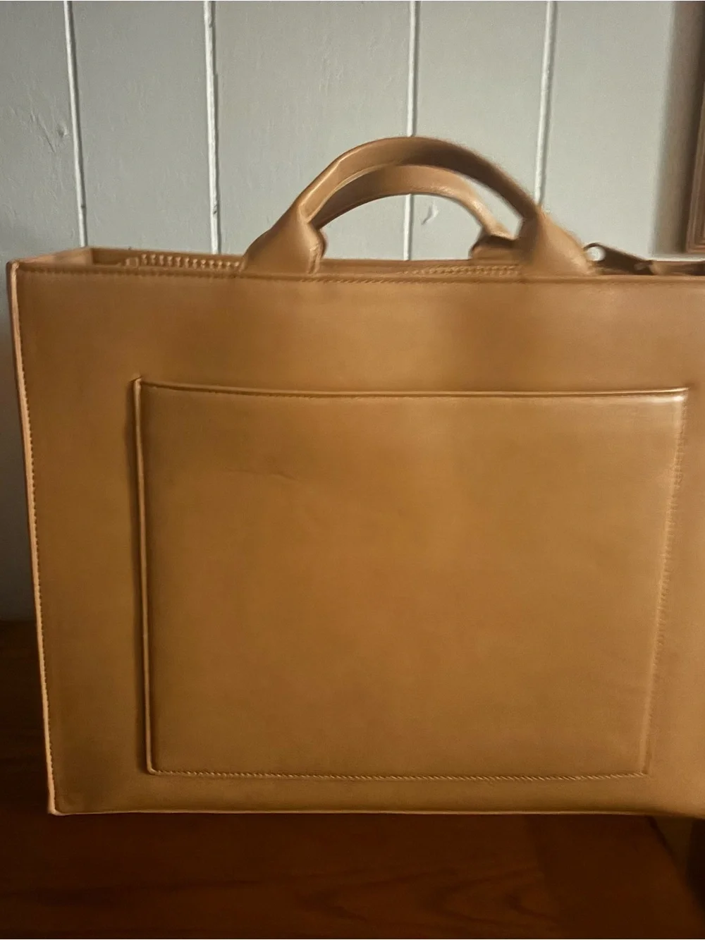 Daily Tote, vegan leather laptop bag